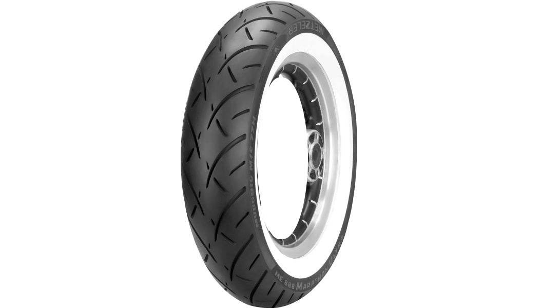 Metzeler ME888 Marathon Ultra Front Tire MT90B-16 72H Wide Whitewall