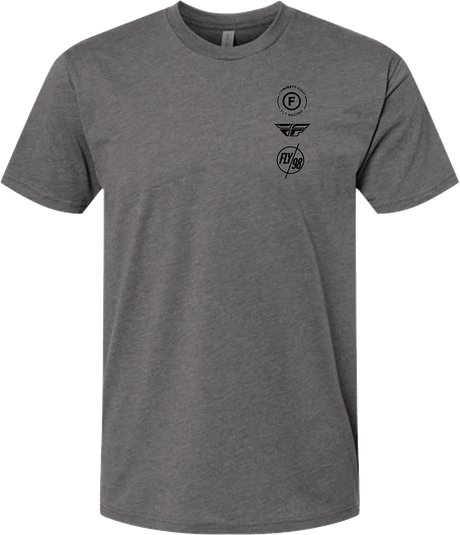 Fly Atom Tee Gunmetal Heather Lg - Cycle City Outdoors