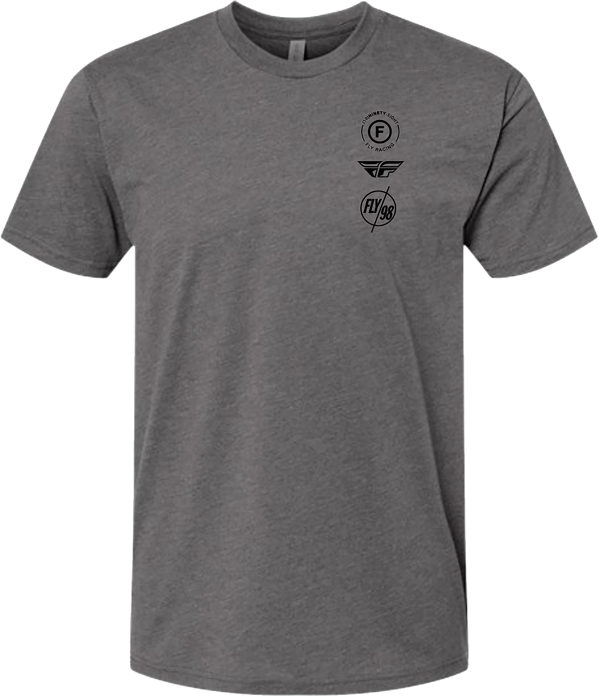 Fly Atom Tee Gunmetal Heather Sm - Cycle City Outdoors