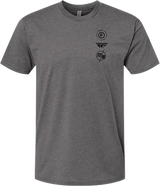 Fly Atom Tee Gunmetal Heather Sm - Cycle City Outdoors