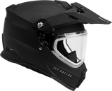 Trekker Cw Solid Helmet Dual Shld Matte Black 2x - Cycle City Outdoors