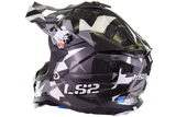 LS2 - Subverter Evo Motocross Helmet - Vector Gloss Black Gray White