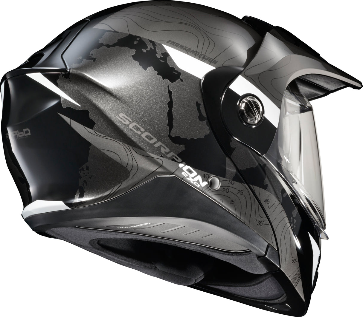 Scorpion - Exo At960 Modular Helmet Topographic Black/White Xl