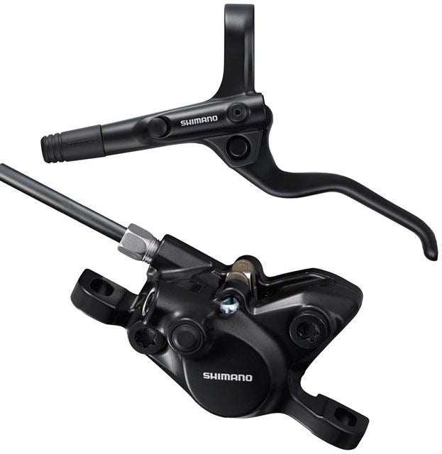 Shimano BR-MT200 Disc Brake & BL-MT201 Lever – Front, Hydraulic, 2-Piston, Post Mount, Black