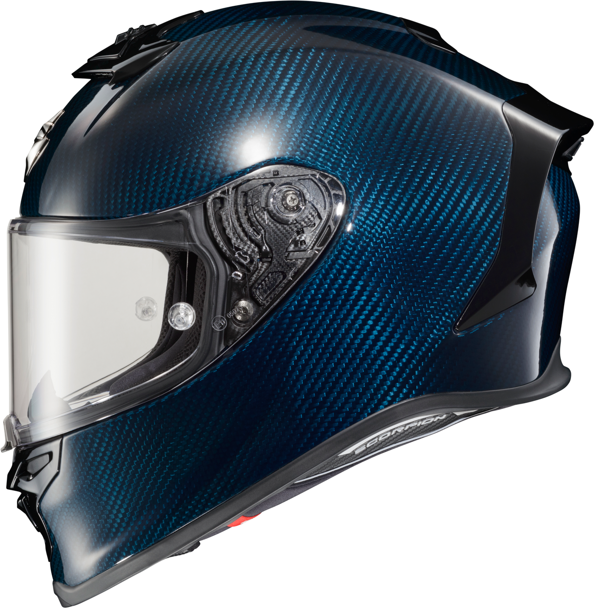 Scorpion - Exo R1 Air Full Face Helmet Carbon Blue Lg