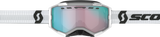 Fury Goggle Snow Cross White W/Enh Aqua Chrome
