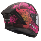 LS2 Rapid III Motorcycle Helmet Poppies