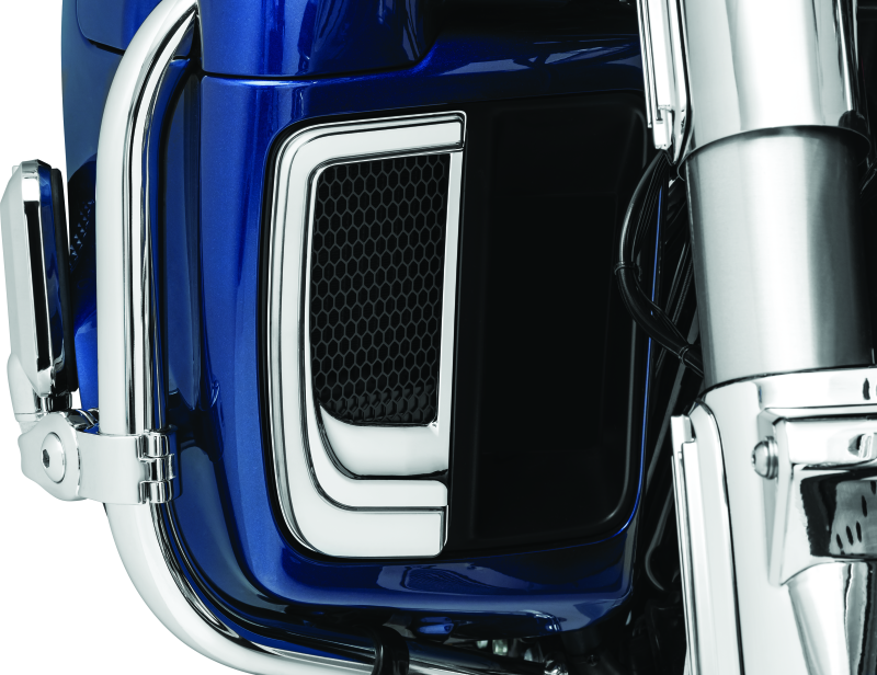 Kuryakyn Tracer Lower Fairing Grill Chrome - Cycle City Outdoors
