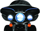 Kuryakyn LED Halo Trim Ring For 7inch Headlight 83-13 Touring Models Chrome - Cycle City Outdoors