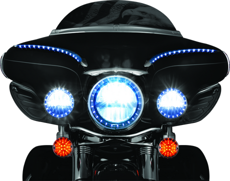 Kuryakyn LED Halo Trim Ring For 7inch Headlight 83-13 Touring Models Chrome - Cycle City Outdoors