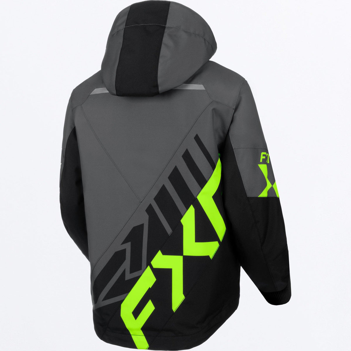 FXR Cold Cross CX Children's Winter Snowmobile Jacket | Blue/Black/HiVis & Charcoal/Black/Lime | 260422-4065
