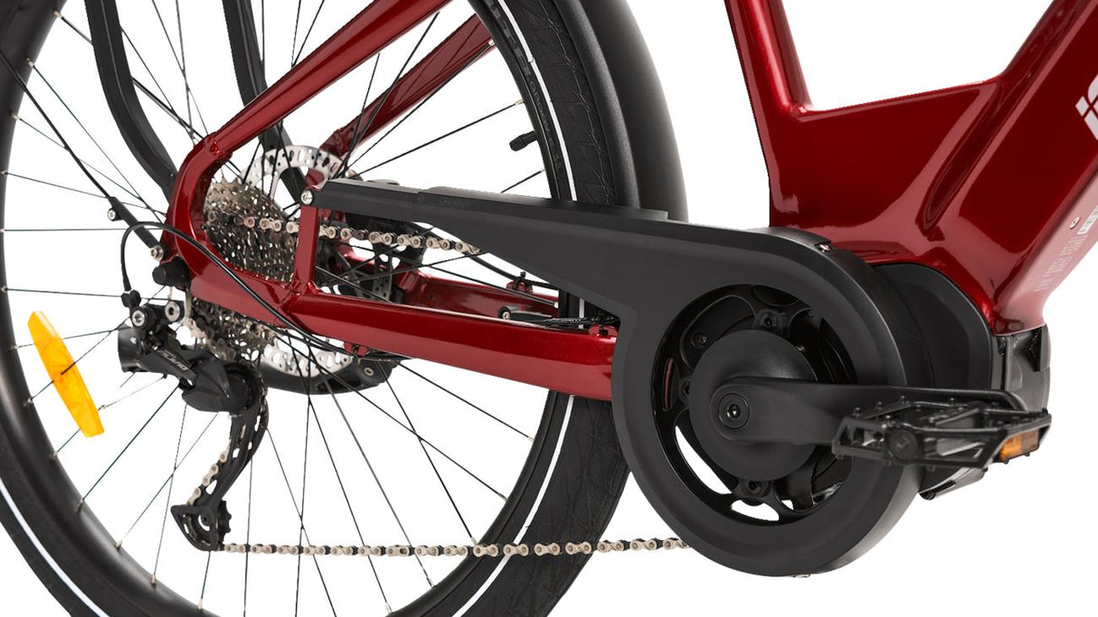 IGO - Discovery Rosemont LS E-Bike - Burgundy - Step Through