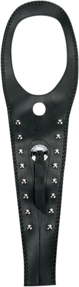 MUSTANG Cruiser Tank Bib - Studs/Concho - Black - Yamaha 93148