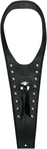 MUSTANG Cruiser Tank Bib - Studs/Concho - Black - Yamaha 93158