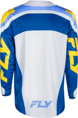 F 16 Jersey White/Dark Blue/Yellow 4x - Cycle City Outdoors