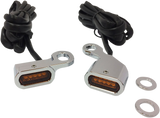 DRAG SPECIALTIES LED Handlebar Marker Lights - Chrome/Amber L22-0230CAENU
