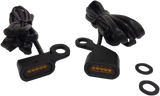 DRAG SPECIALTIES LED Handlebar Marker Lights - Black/Amber L22-0230MBAENU