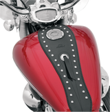 MUSTANG Cruiser Tank Bib - Studs/Concho - Black - Yamaha 93204