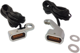 DRAG SPECIALTIES LED Handlebar Marker Lights - Chrome/Amber L22-0232CAENU