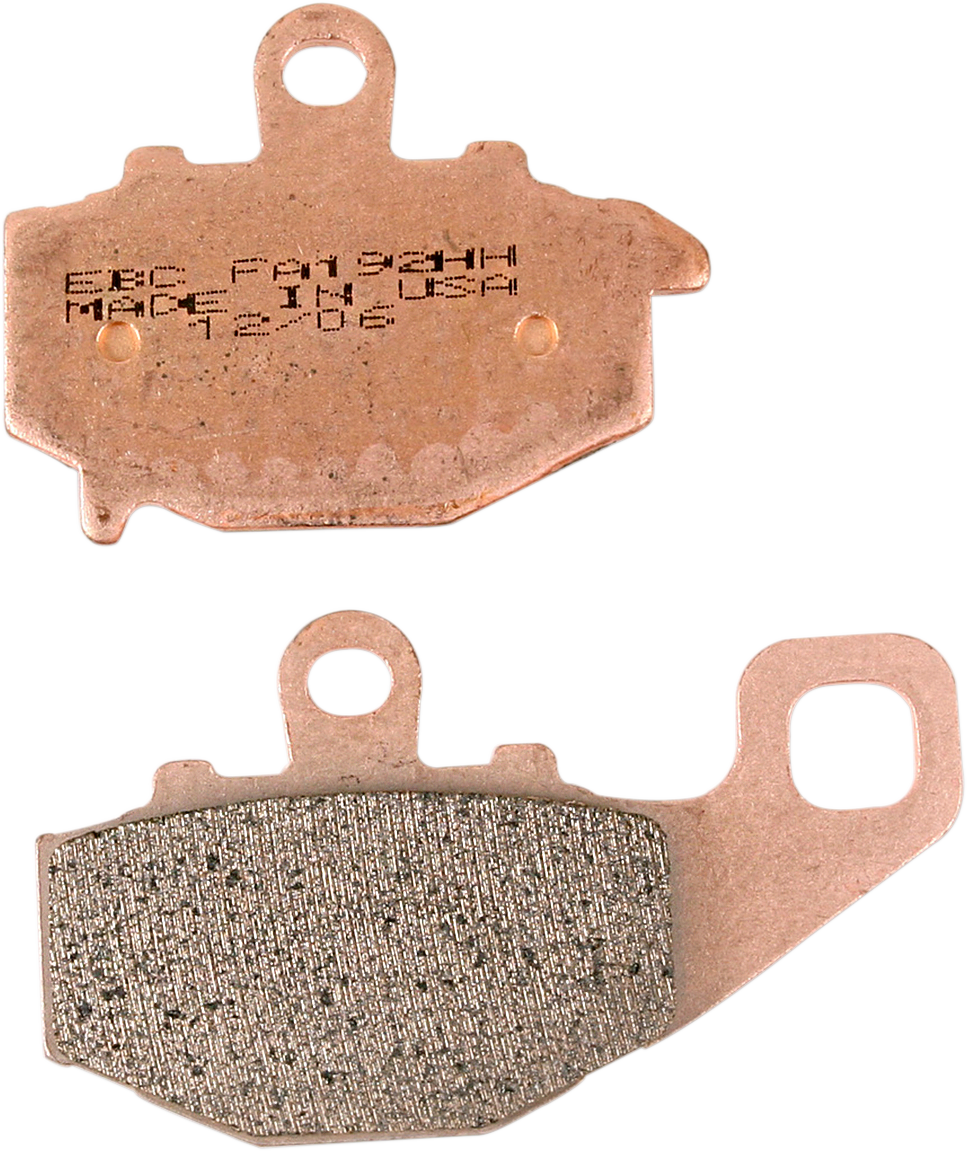 EBC FA-HH Series Sintered Brake Pads - FA192HH (Kawasaki Z1000 / CFMOTO 650NK 1992–2024)