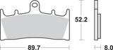 SBS HS Series Sintered Front Brake Pads - 686HS (Kawasaki Ninja ZX-9R / Suzuki GSX1300R Hayabusa 1993–2008)