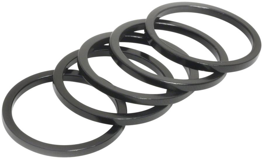 Wheels MFG Headset Spacer Black 1 1/8" Steere Size 2.5mm height 5/pack