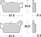SBS Sintered Rear Brake Pads - 790SI (Yamaha / TM / Gas Gas / Beta / Aprilia / Kawasaki 2003–2024)