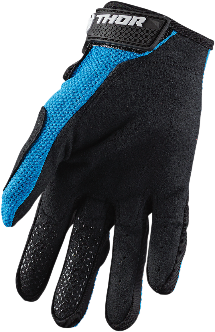 Thor Youth Sector Gloves - Blue/Black - Large 3332-1520 - Cycle City Outdoors