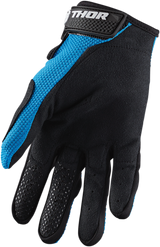 Thor Youth Sector Gloves - Blue/Black - Large 3332-1520 - Cycle City Outdoors