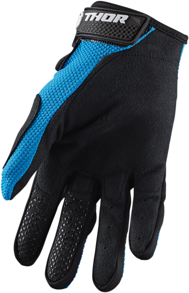 Thor Youth Sector Gloves - Blue/Black - Large 3332-1520 - Cycle City Outdoors