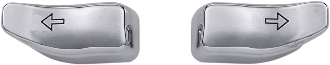 DRAG SPECIALTIES Turn Signal Switch Extension Caps - Chrome 77679C