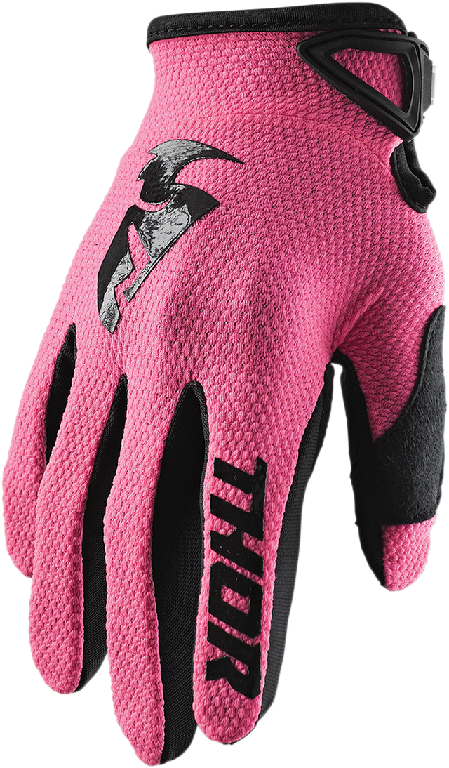 Thor Women's Sector Gloves - Pink/Black - XL 3331-0190 - Cycle City Outdoors