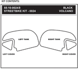 STOMPGRIP 55-10-0024B Tank Grips - Volcano - Black - Honda - CBR '13-'25 | Street