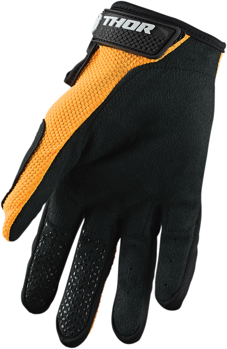 Thor Youth Sector Gloves - Orange/Black - Large 3332-1525 - Cycle City Outdoors
