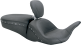 MUSTANG Lowdown Seat with Driver Backrest - Black Studded 79705