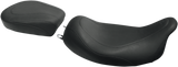 MUSTANG Seat - Wide Tripper* Solo - without Backrest - Smooth - Black - FL '08+ 76692