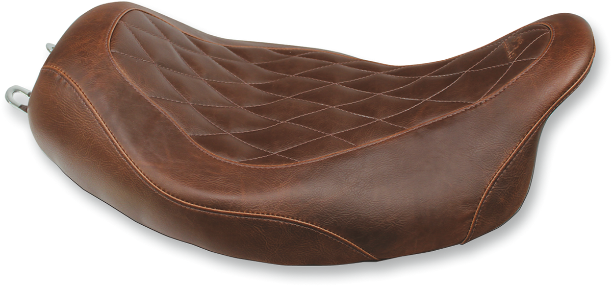 MUSTANG Seat - Wide Tripper* Solo - without Backrest - Diamond - Brown 76722