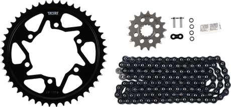 VORTEX CK6153 Chain and Sprocket Kit - WSS - Black - Yamaha YZF-R1 | Street