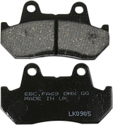 EBC FA Series Organic Base Brake Pads - FA69 (Honda CB450SC Nighthawk / Super / V65 Magna 1981–1990)