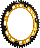 SUPERSPROX RST-725:51-GLD Stealth Rear Sprocket - 51 Tooth - Black/Gold - FLH/FLT | Street