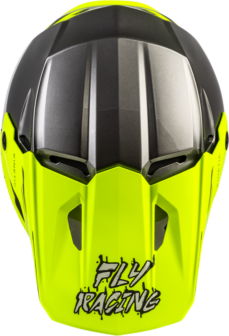 Youth Kinetic Surge Helmet Grey/Hi Vis Ym