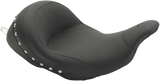 MUSTANG Lowdown Seat with Driver Backrest - Chrome Studded 76079