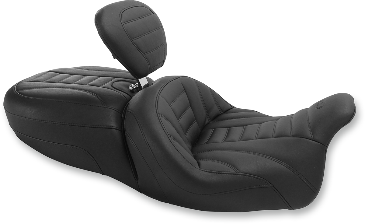 MUSTANG Freewheeler Vintage Seat - w/ Driver Backrest 79592
