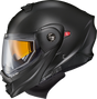 Exo Gt930 Cold Weather Helmet Matte Black Xs (Electric)
