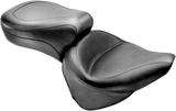 MUSTANG Vintage Style Seat - Wide - Smooth - Black - Softail 75735
