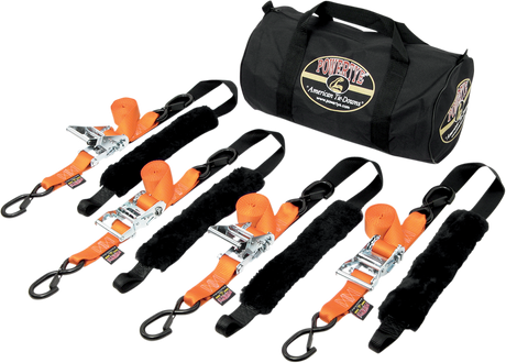 Powertye Mfg. TRAILERKIT-89 Fat Strap Trailer Kit - Orange | Adventure/ATV/UTV