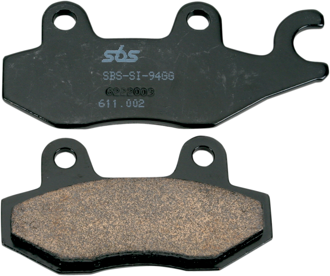SBS Sintered Brake Pads - 611SI (Kawasaki / Yamaha / Hisun / Massimo / Bennche / Can-Am 1987–2026)