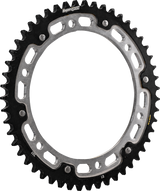 SUPERSPROX RST-725:49-SLV Stealth Rear Sprocket - 49 Tooth - Black/Silver - FLH/FLT | Street