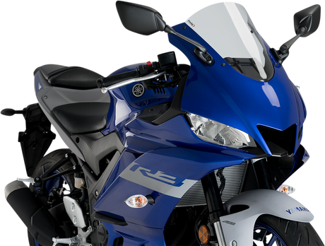 Puig Hi-Tech Parts 3737W Race Windscreen - 13" - Clear - YZF-R3 | Street