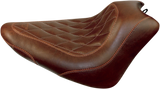 MUSTANG Seat - Wide Tripper* Solo - without Backrest - Diamond - Brown 76766